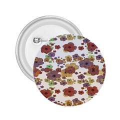 Multicolored Floral Collage Print 2 25  Buttons by dflcprintsclothing