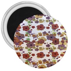 Multicolored Floral Collage Print 3  Magnets by dflcprintsclothing