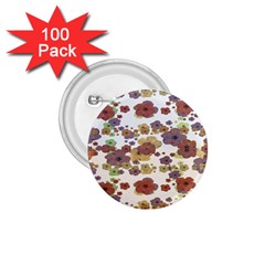 Multicolored Floral Collage Print 1 75  Buttons (100 Pack) 