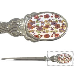 Multicolored Floral Collage Print Letter Opener by dflcprintsclothing