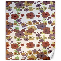 Multicolored Floral Collage Print Canvas 8  X 10  by dflcprintsclothing