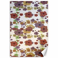 Multicolored Floral Collage Print Canvas 12  X 18  by dflcprintsclothing