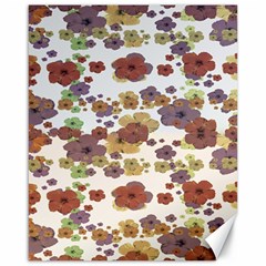 Multicolored Floral Collage Print Canvas 16  X 20  by dflcprintsclothing