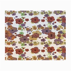 Multicolored Floral Collage Print Small Glasses Cloth (2 Sides) by dflcprintsclothing