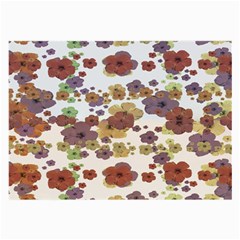 Multicolored Floral Collage Print Large Glasses Cloth by dflcprintsclothing