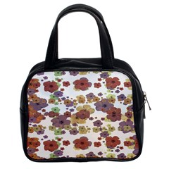 Multicolored Floral Collage Print Classic Handbag (two Sides)