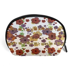 Multicolored Floral Collage Print Accessory Pouch (large) by dflcprintsclothing