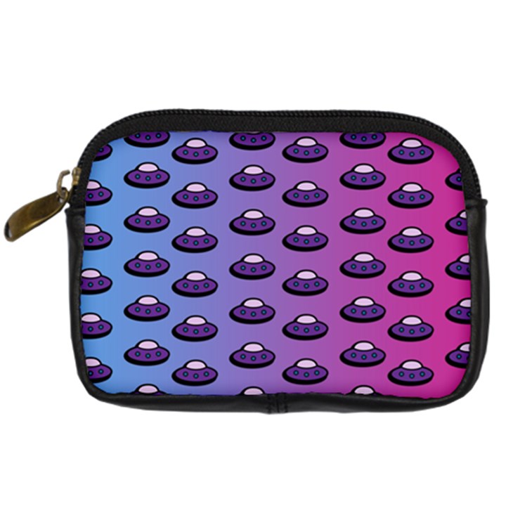 Ufo Alien Pattern Digital Camera Leather Case