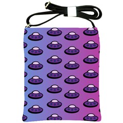 Ufo Alien Pattern Shoulder Sling Bag by Wegoenart