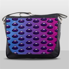 Ufo Alien Pattern Messenger Bag by Wegoenart