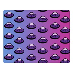 Ufo Alien Pattern Double Sided Flano Blanket (large)  by Wegoenart