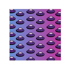 Ufo Alien Pattern Small Satin Scarf (square) by Wegoenart