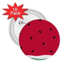 Minimalist Summer Watermelon Wallpaper 2.25  Buttons (10 pack) 