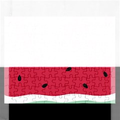 Minimalist Summer Watermelon Wallpaper Rectangular Jigsaw Puzzl