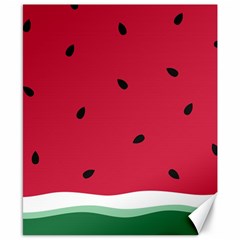 Minimalist Summer Watermelon Wallpaper Canvas 8  x 10 