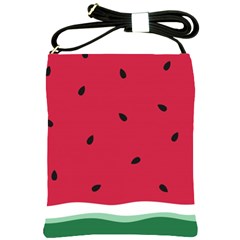 Minimalist Summer Watermelon Wallpaper Shoulder Sling Bag