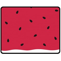 Minimalist Summer Watermelon Wallpaper Fleece Blanket (medium)  by Nexatart