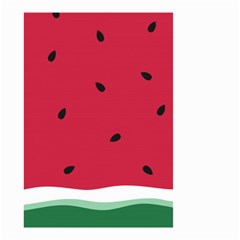 Minimalist Summer Watermelon Wallpaper Small Garden Flag (two Sides) by Nexatart