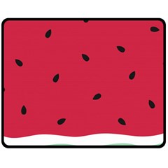 Minimalist Summer Watermelon Wallpaper Double Sided Fleece Blanket (Medium) 