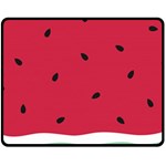 Minimalist Summer Watermelon Wallpaper Double Sided Fleece Blanket (Medium)  58.8 x47.4  Blanket Front