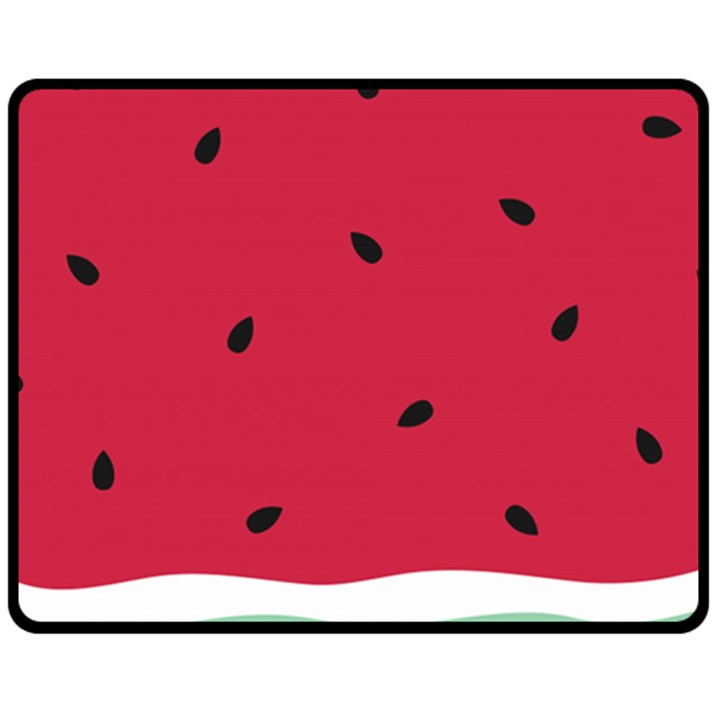 Minimalist Summer Watermelon Wallpaper Double Sided Fleece Blanket (Medium) 