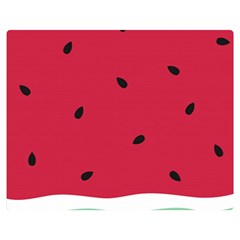 Minimalist Summer Watermelon Wallpaper Double Sided Flano Blanket (medium)  by Nexatart