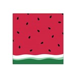 Minimalist Summer Watermelon Wallpaper Satin Bandana Scarf Front