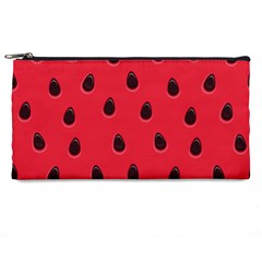 Seamless Watermelon Surface Texture Pencil Cases by Nexatart