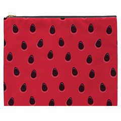 Seamless Watermelon Surface Texture Cosmetic Bag (xxxl) by Nexatart