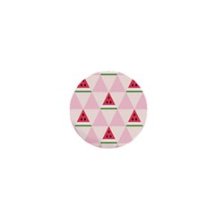 Seamless Pattern Watermelon Slices Geometric Style 1  Mini Magnets by Nexatart