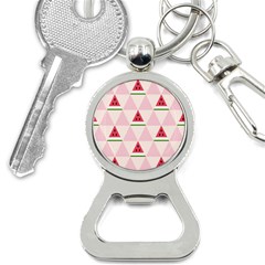 Seamless Pattern Watermelon Slices Geometric Style Bottle Opener Key Chain by Nexatart