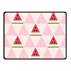 Seamless Pattern Watermelon Slices Geometric Style Fleece Blanket (small) by Nexatart