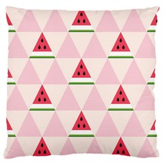 Seamless Pattern Watermelon Slices Geometric Style Standard Flano Cushion Case (two Sides) by Nexatart