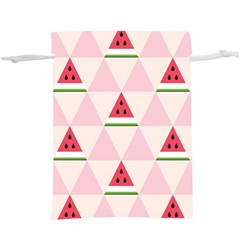 Seamless Pattern Watermelon Slices Geometric Style  Lightweight Drawstring Pouch (xl) by Nexatart