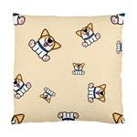 Cute Welsh Corgi Puppy Sitting Seamless Pattern Standard Cushion Case (One Side) Front