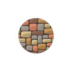 Colorful Brick Wall Texture Golf Ball Marker (4 Pack) by Nexatart