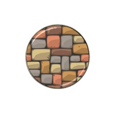 Colorful Brick Wall Texture Hat Clip Ball Marker (4 Pack) by Nexatart