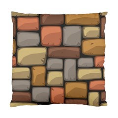 Colorful Brick Wall Texture Standard Cushion Case (one Side) by Nexatart