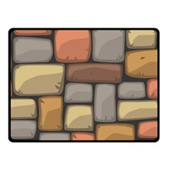 Colorful Brick Wall Texture Fleece Blanket (small) by Nexatart