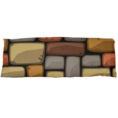 Colorful Brick Wall Texture Body Pillow Case (dakimakura) by Nexatart