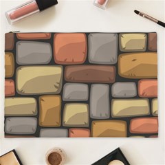 Colorful Brick Wall Texture Cosmetic Bag (xxl) by Nexatart