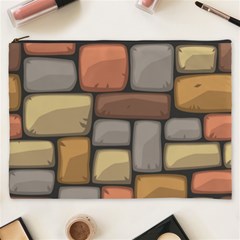 Colorful Brick Wall Texture Cosmetic Bag (xxxl) by Nexatart