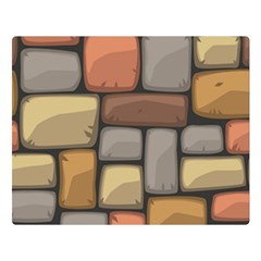 Colorful Brick Wall Texture Double Sided Flano Blanket (large)  by Nexatart