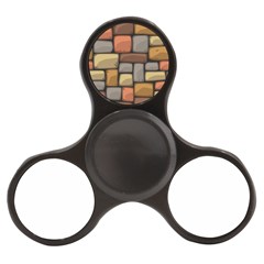 Colorful Brick Wall Texture Finger Spinner by Nexatart