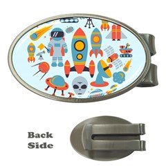 Space Elements Flat Money Clips (oval) 