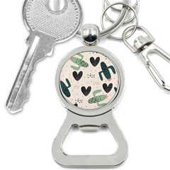 Cute Cactus Plants Seamless Pattern With Children Drawing Baby Kids Apparel Fashion Bottle Opener Key Chain by Nexatart