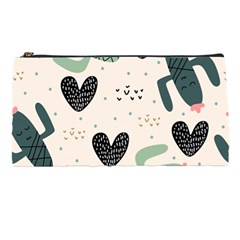 Cute Cactus Plants Seamless Pattern With Children Drawing Baby Kids Apparel Fashion Pencil Cases