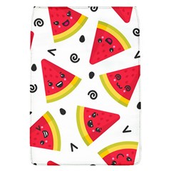 Cute Smiling Watermelon Seamless Pattern White Background Removable Flap Cover (l) by Nexatart