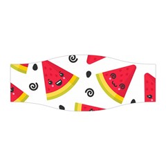 Cute Smiling Watermelon Seamless Pattern White Background Stretchable Headband by Nexatart