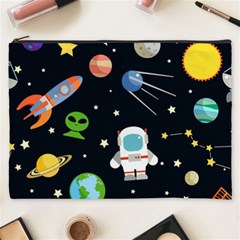 Space Astronomy Decorative Symbols Seamless Pattern Vector Illustration Cosmetic Bag (xxxl) by Nexatart